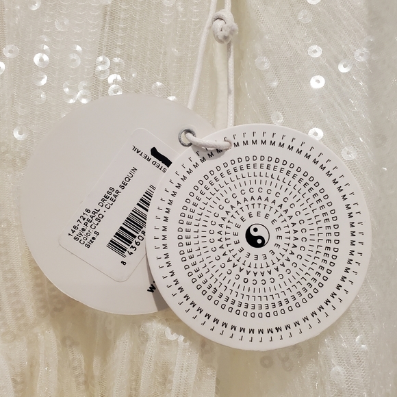 Staud Pearl Clear Sequin Maxi Belted Dress S - Picture 11 of 11